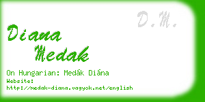 diana medak business card